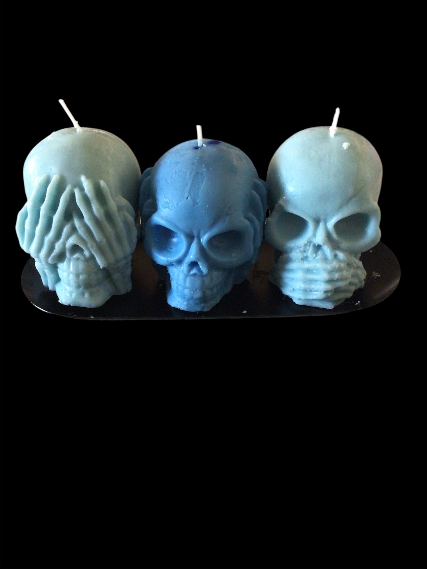 Handmade Hear no evil, speak no evil & see no evil candles